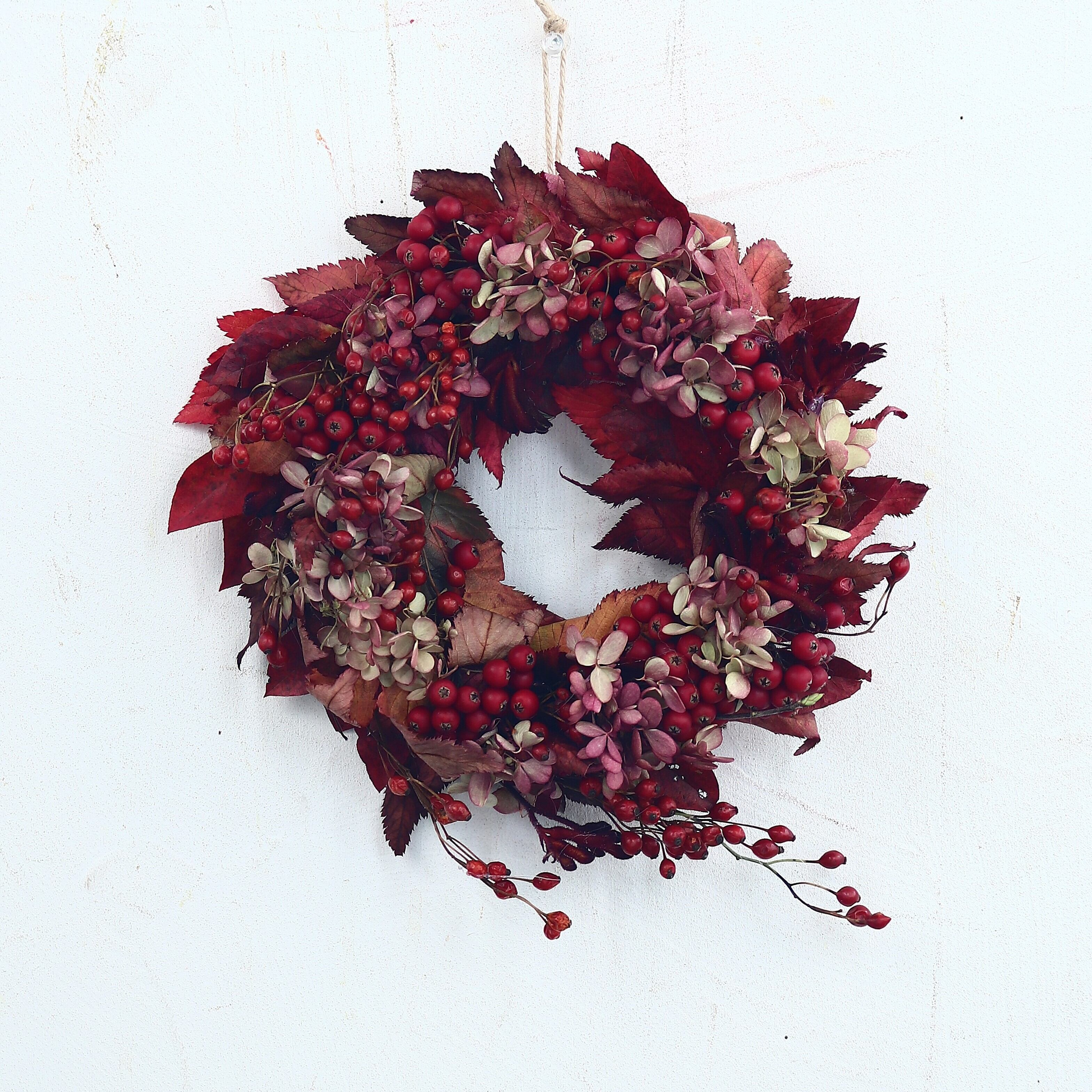 リース(コニファーの三日月リース) / ドライフラワー クリスマス