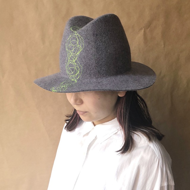 Wool MHAT × stitch【受注生産／Build to order】ウール  Mハット × ステッチ 帽子