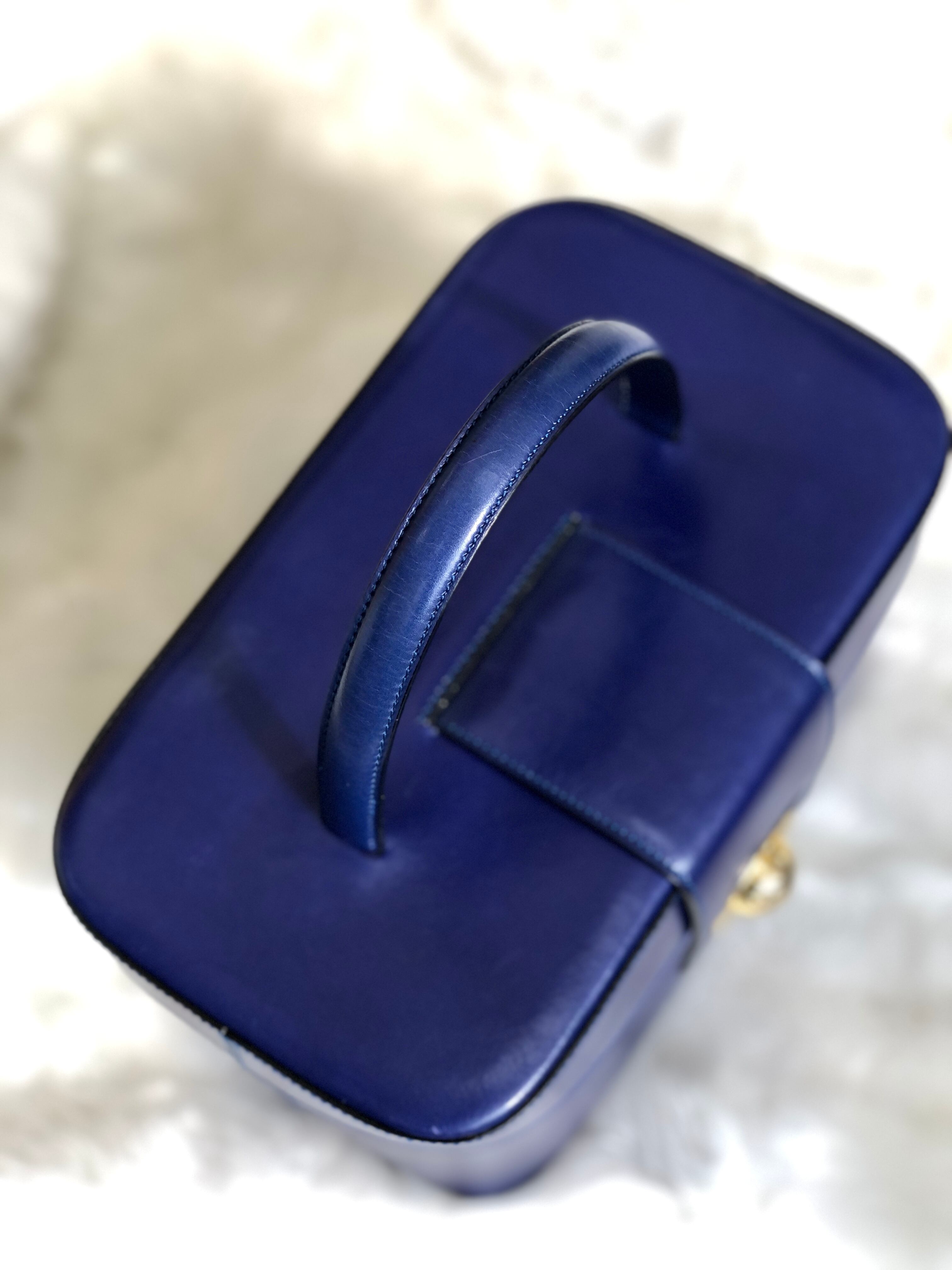 CELINE セリーヌ スターボール レザー バニティバッグ ハンドバッグ