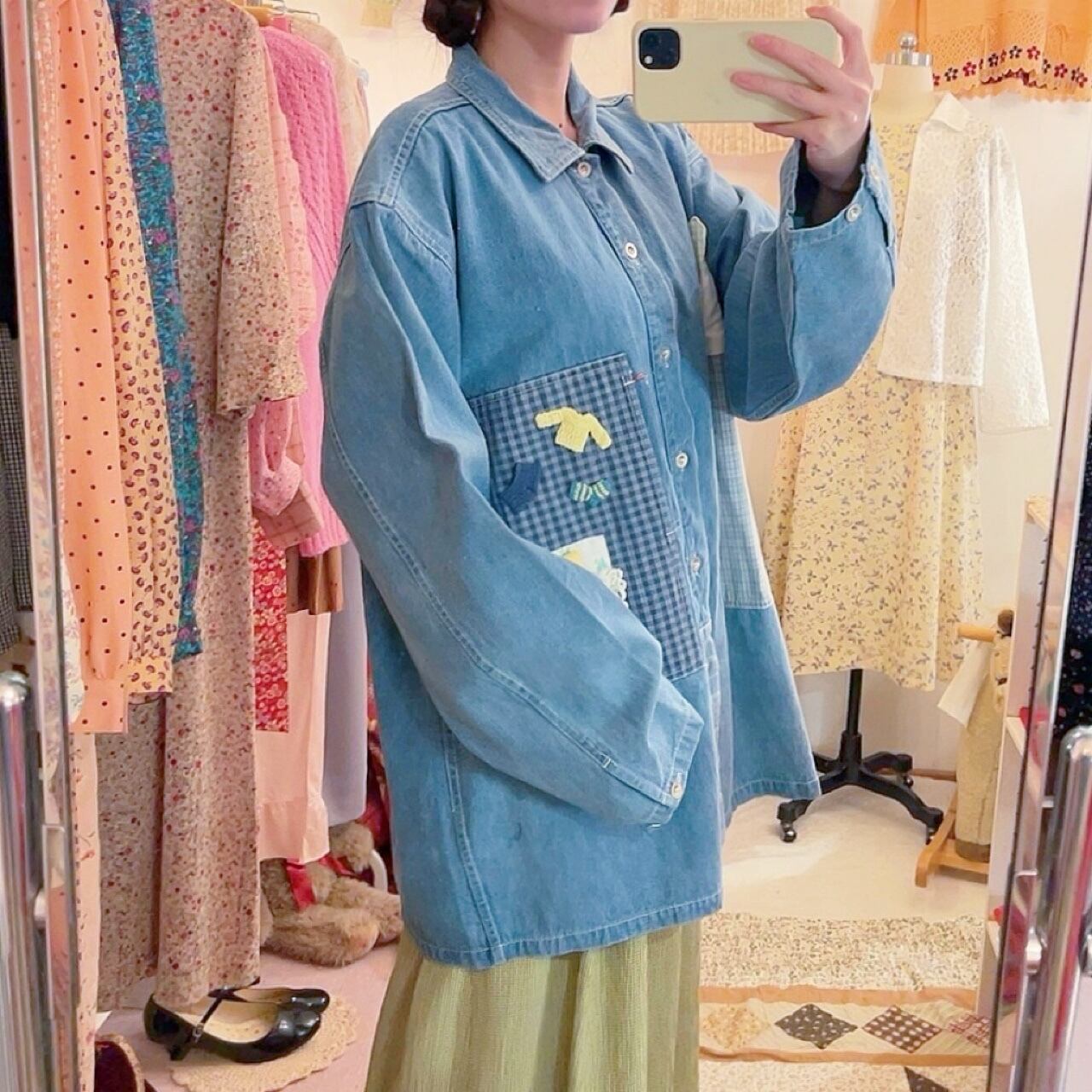 remake ✂︎ dwarf's room check pocket shirt