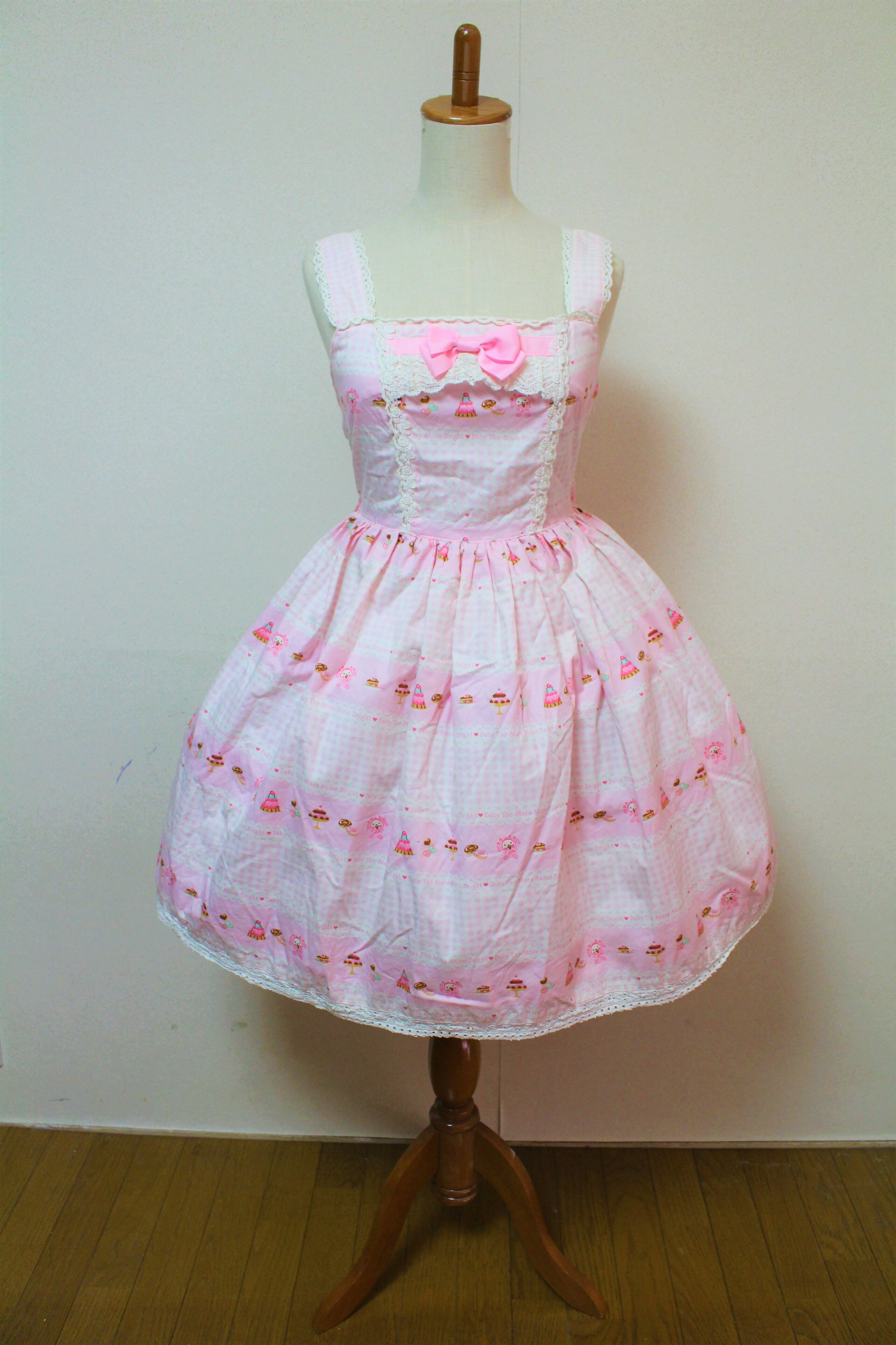 BABY, THE STARS SHINE BRIGHT ベイビースターズシャインブライト うさくみゃスウィーツ柄JSK