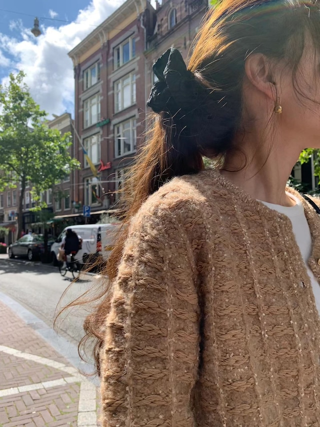 (OUNCE) vanity tweed cardigan / 3color