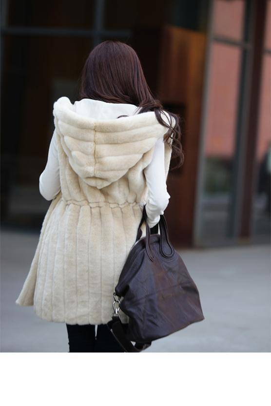 グレー 毛皮 ノースリーブコート ノースリーブコート ノースリーブジャケット ベスト アウター デート