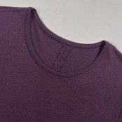 M2 sensounico センソユニコ 変形 アシンメトリー チュニック丈 レーヨン混 半袖 シャツ カットソー  9/パープル系 レディース