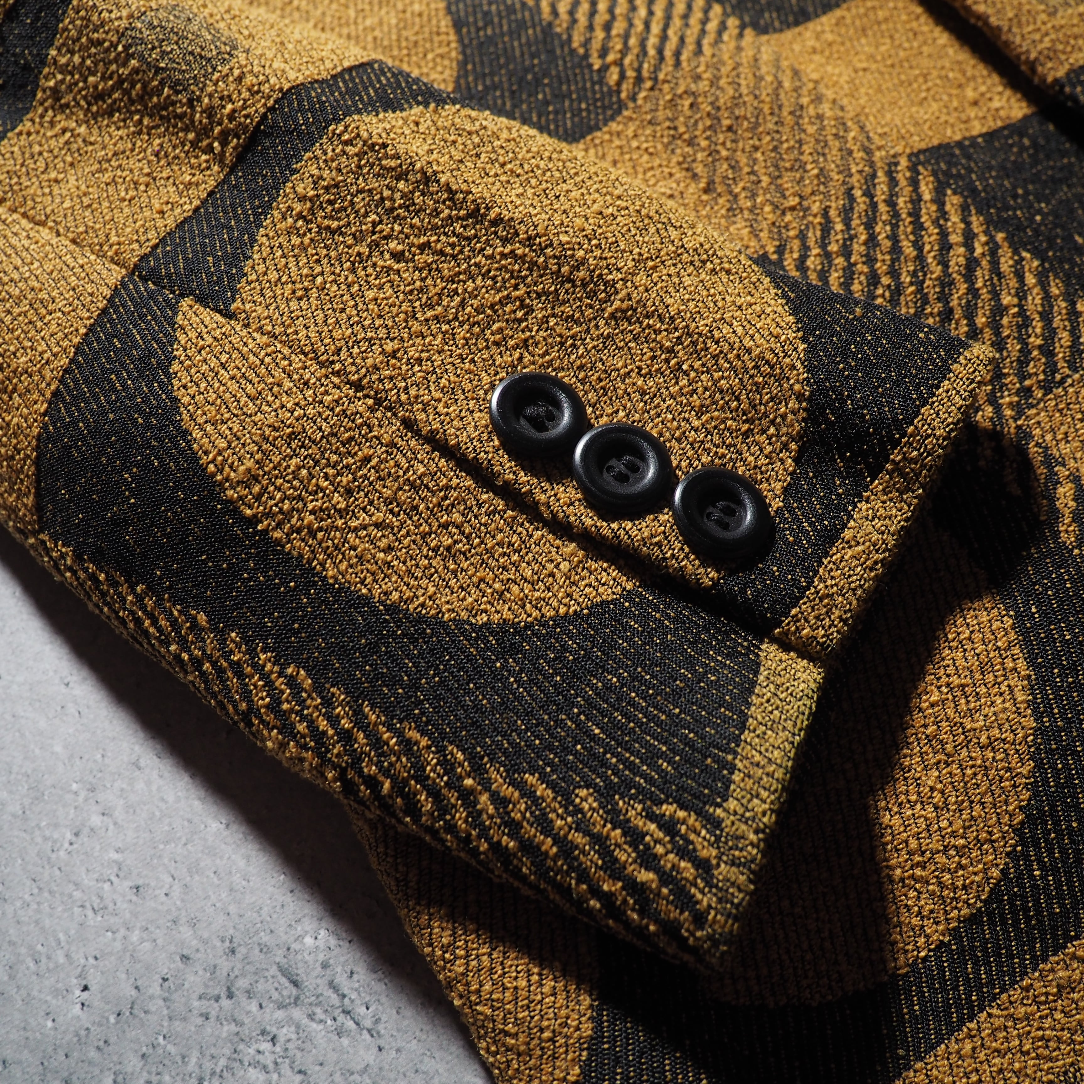 1980 - 90s ” Old TAKEZO ” Modern Contemporary art Embroidery vintage Tailored jacket