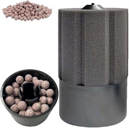 ST TS 丸型 バイオスポンジフィルター 多孔質 ろ材入り 簡単設置