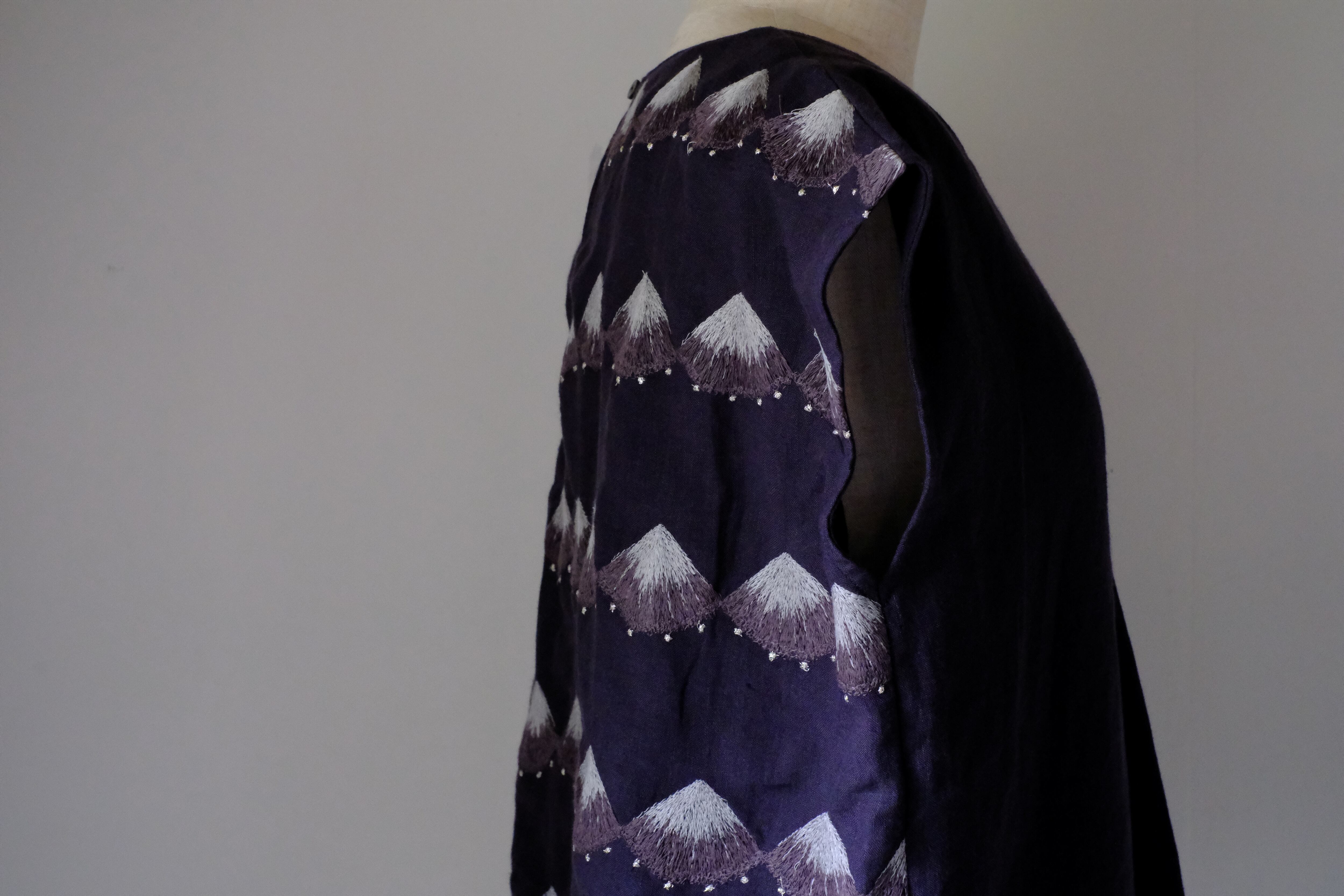 ノースリーブカットソー　cl-127(ネイビー)