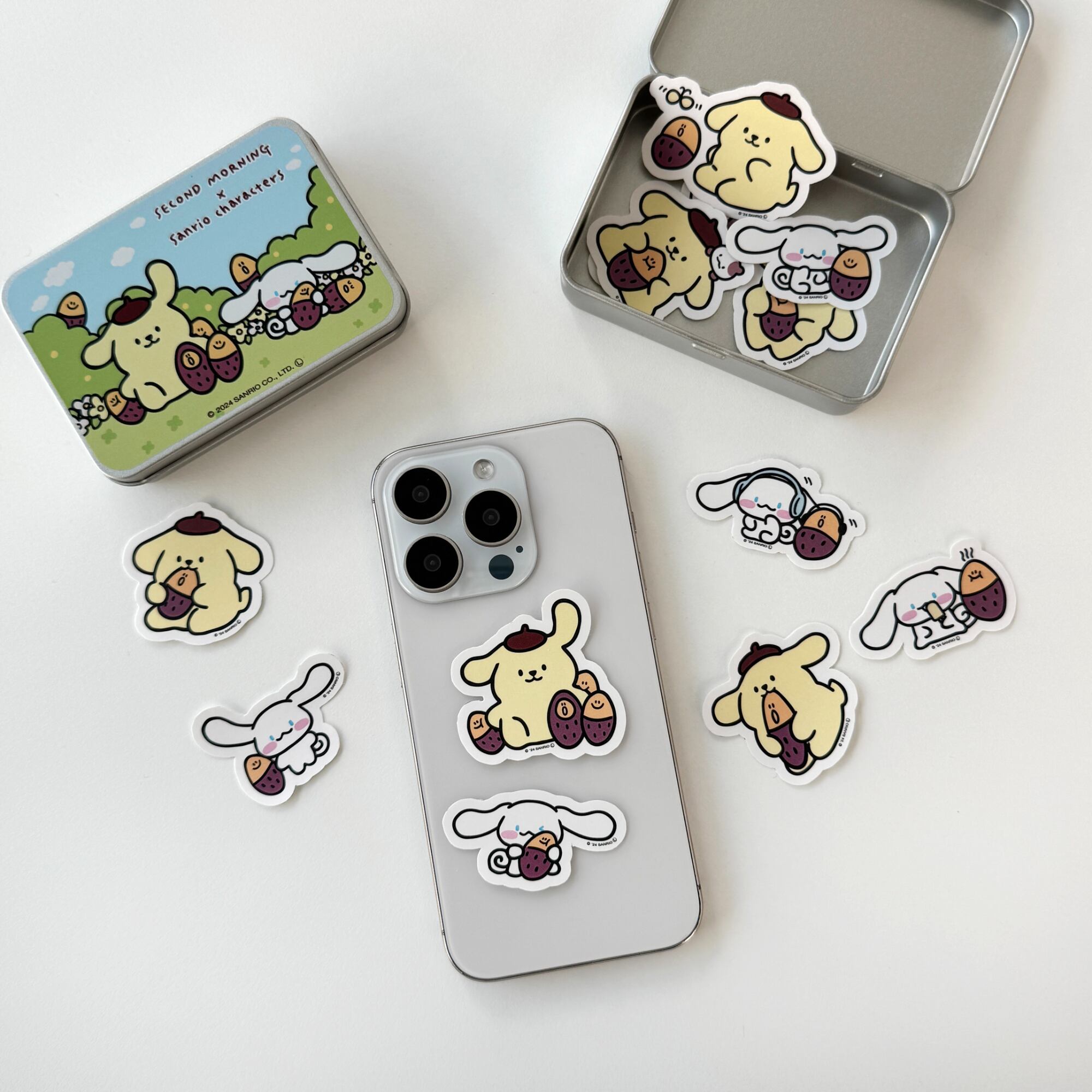 second morning × sanrio characters] 缶ケース付き リムーバブル