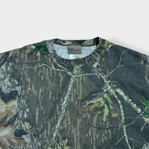 【JERZEES】2XL ビッグシルエット リアルツリー REALTREE カモフラ 総柄 アウトドア スウェット トレーナー ミリタリー US古着