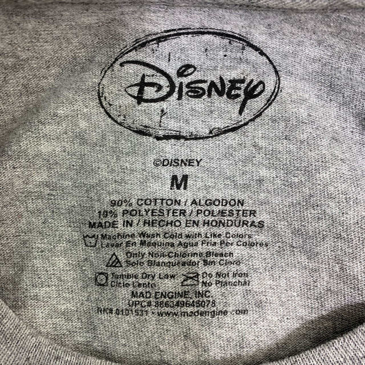 Disney 半袖 プリント キャラクター Tシャツ Mサイズ ディズニー 