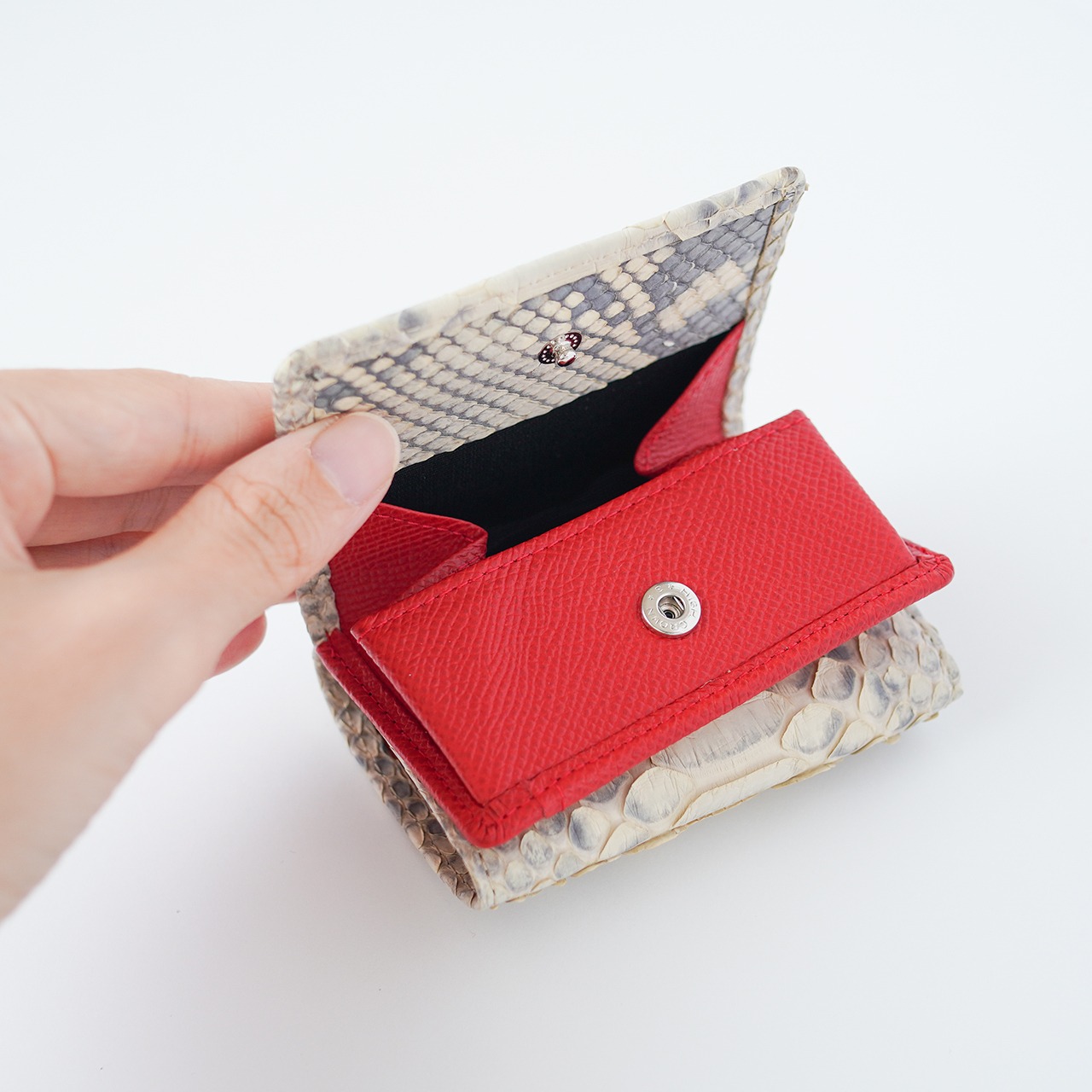 〈Python.〉Mini wallet パイソン×ルージュカザック・画像2