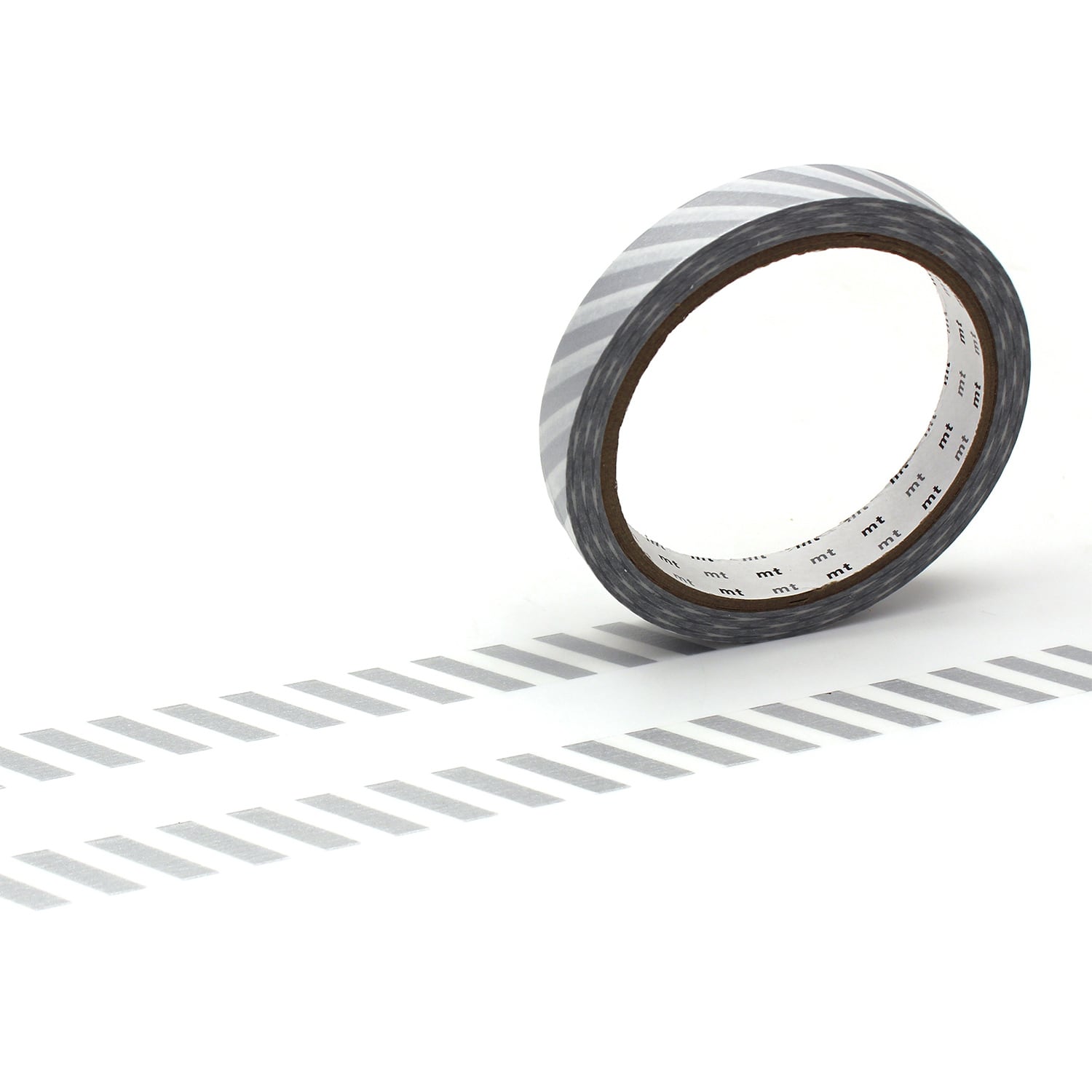 mt large core 強粘タイプ ストライプ 銀 15mmマステ mt51