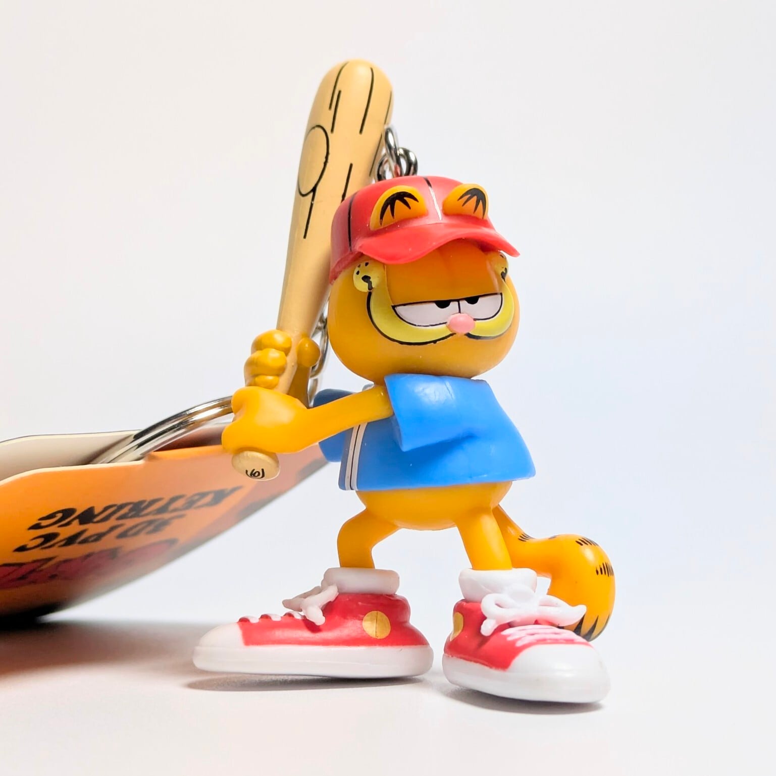 【 Garfield ( ガーフィールド ) 】 3D PVCキーホルダー 『 Baseball☆ 』 〚アメリカン雑貨 アメトイ〛