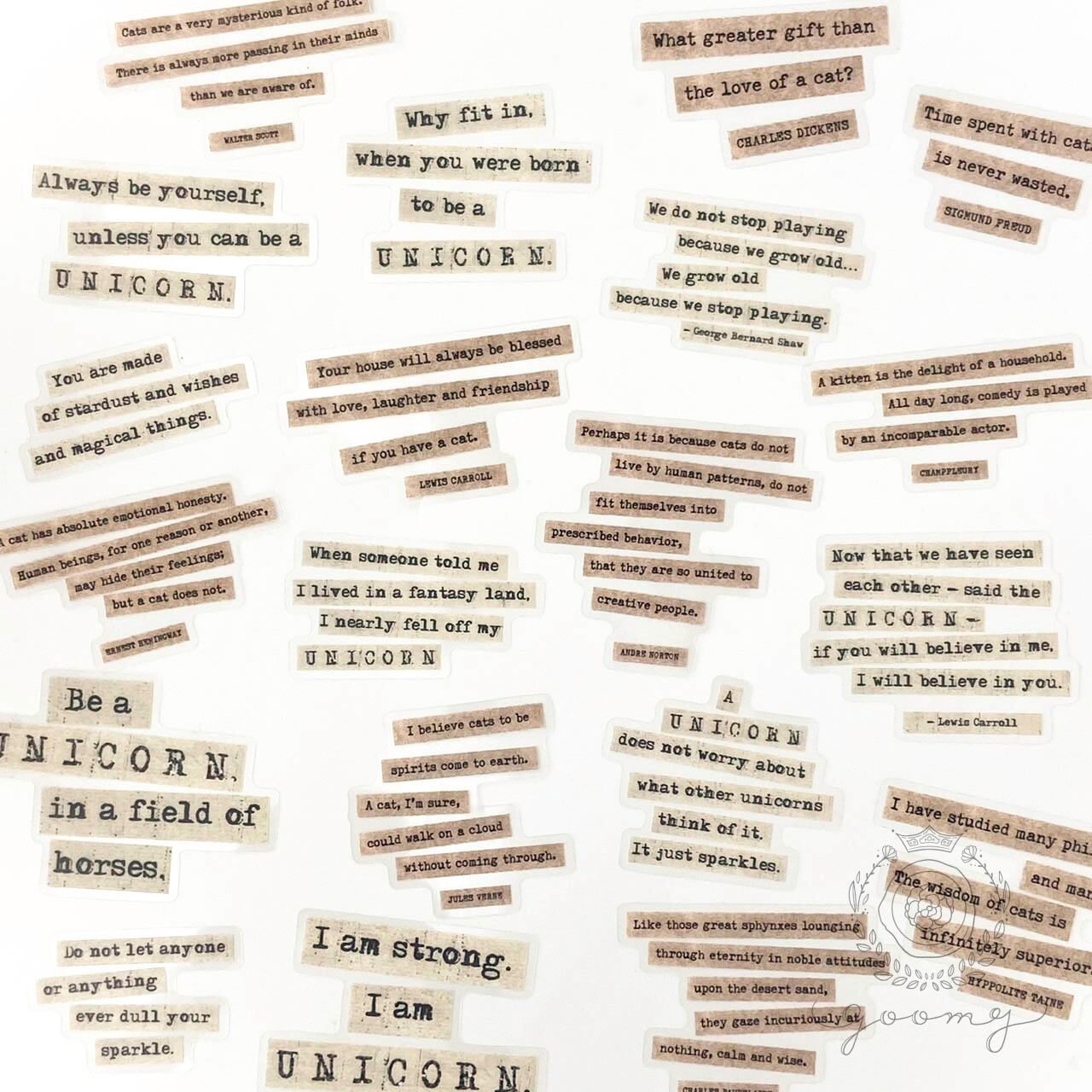 英字フレークシール Rhapsody of Words1<S755>