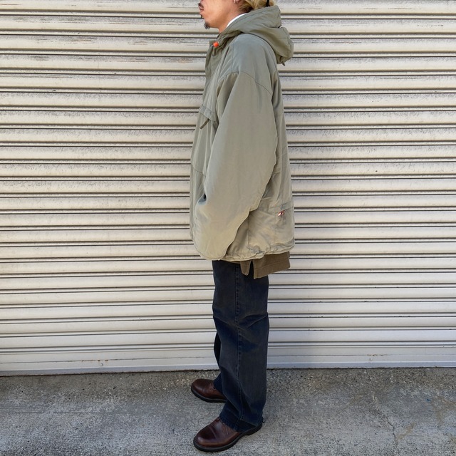 00s NIKE 中綿入りアノラックパーカー テック カーキ XL