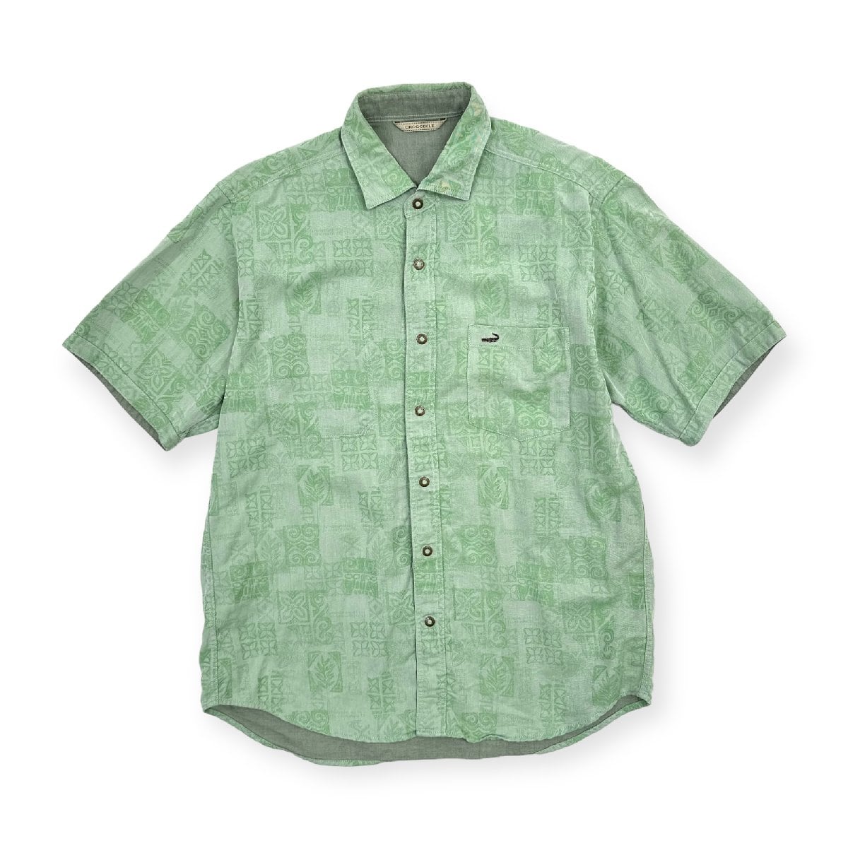 リバーシブル◇Crocodile クロコダイル コットン 半袖シャツ 総