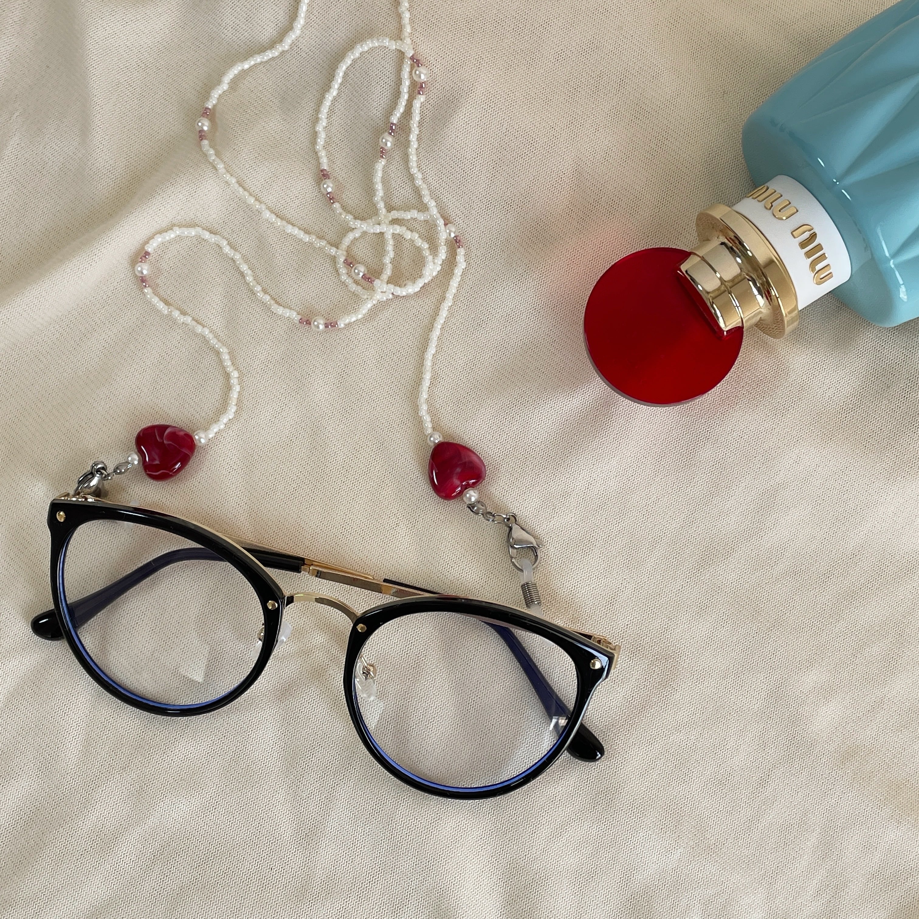 ☆❤️ ハート　薔薇　ウィング　羽　マスクチェーン　メガネチェーン ☆❤️ ハート薔薇ウィング羽マスクチェーンメガネチェーン