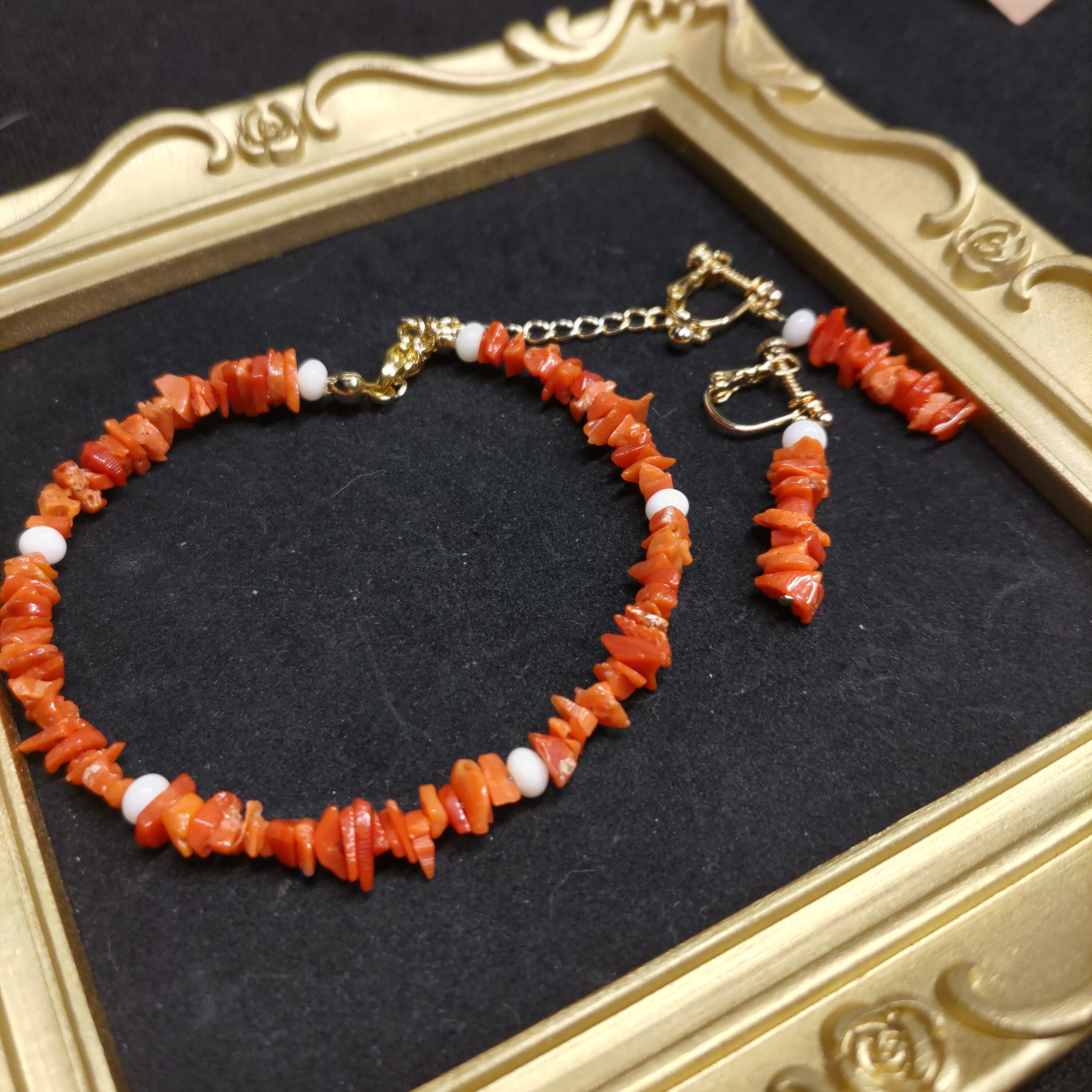 イヤリングセット 天然稀少 サルデーニャ産 本サンゴ | 楽風