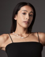 【Restock】Half Pearl Chain Necklace