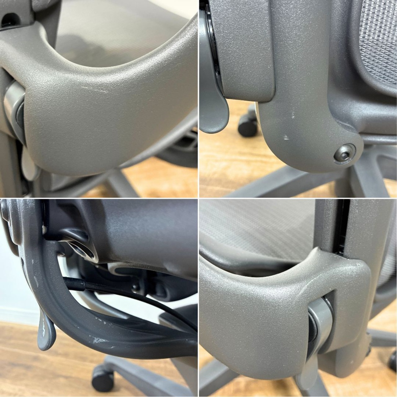 【2025年製】Herman Miller Aeron chair ハーマンミラー アーロンチェア リマスタード Bサイズ フル機能 グラファイト ポスチャーフィット オフィスチェア ALPG1 G1 G1 BB BK【中古】【YCサイズ】