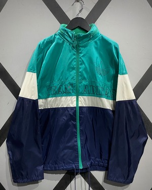 【X VINTAGE】80's “adidas”Stowable Hoodie Vintage Loose Nylon Track Jacket