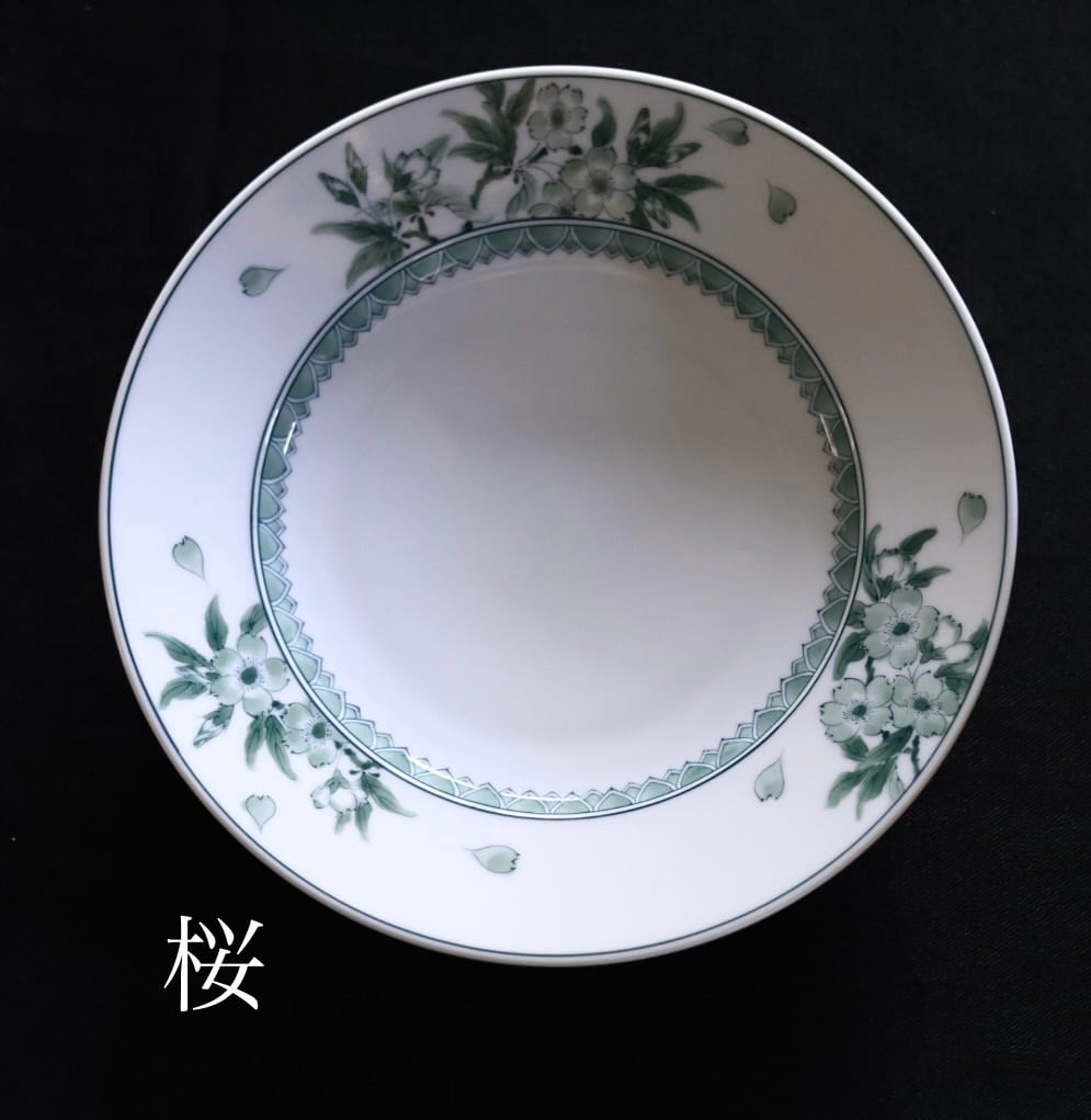 AS 平戸松山窯 クロム六彩花25プレート皿 | 芦屋貴兆陶家 online shop