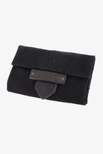 HAND MADE MOUTON SPOON WALLET / S /  Black