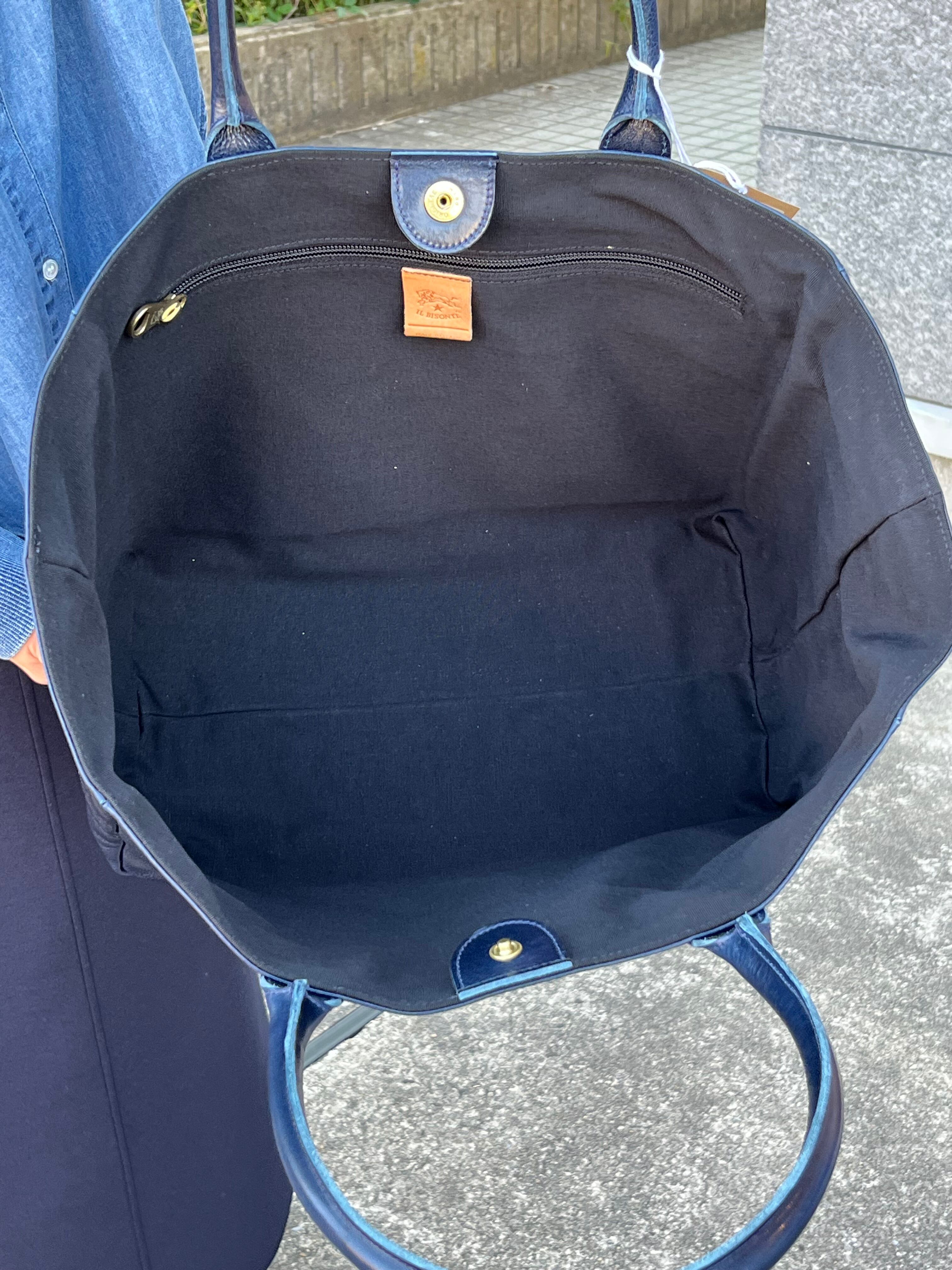 限定カラー】IL BISONTE/54_1_54252308210/トートバッグ(ネイビー) | QREEQ