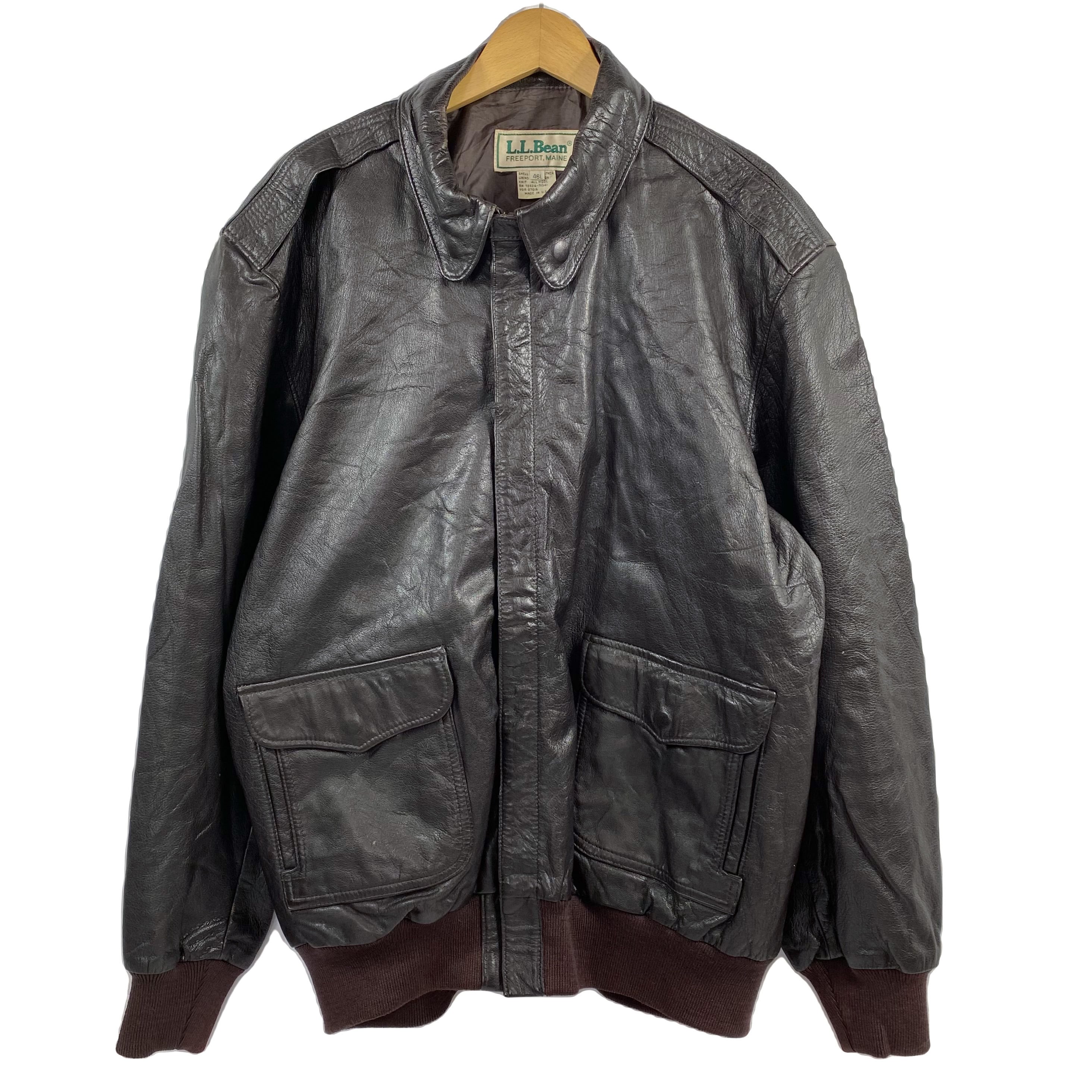 80's L.L. Bean A-2 Type Leather Jacket / エルエルビーン レザー 