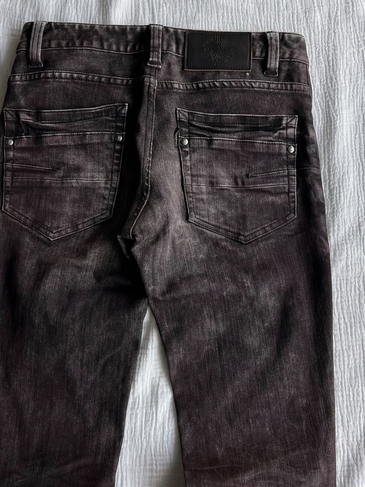 "TORNADO MART" Wine Red Dusty Skinny