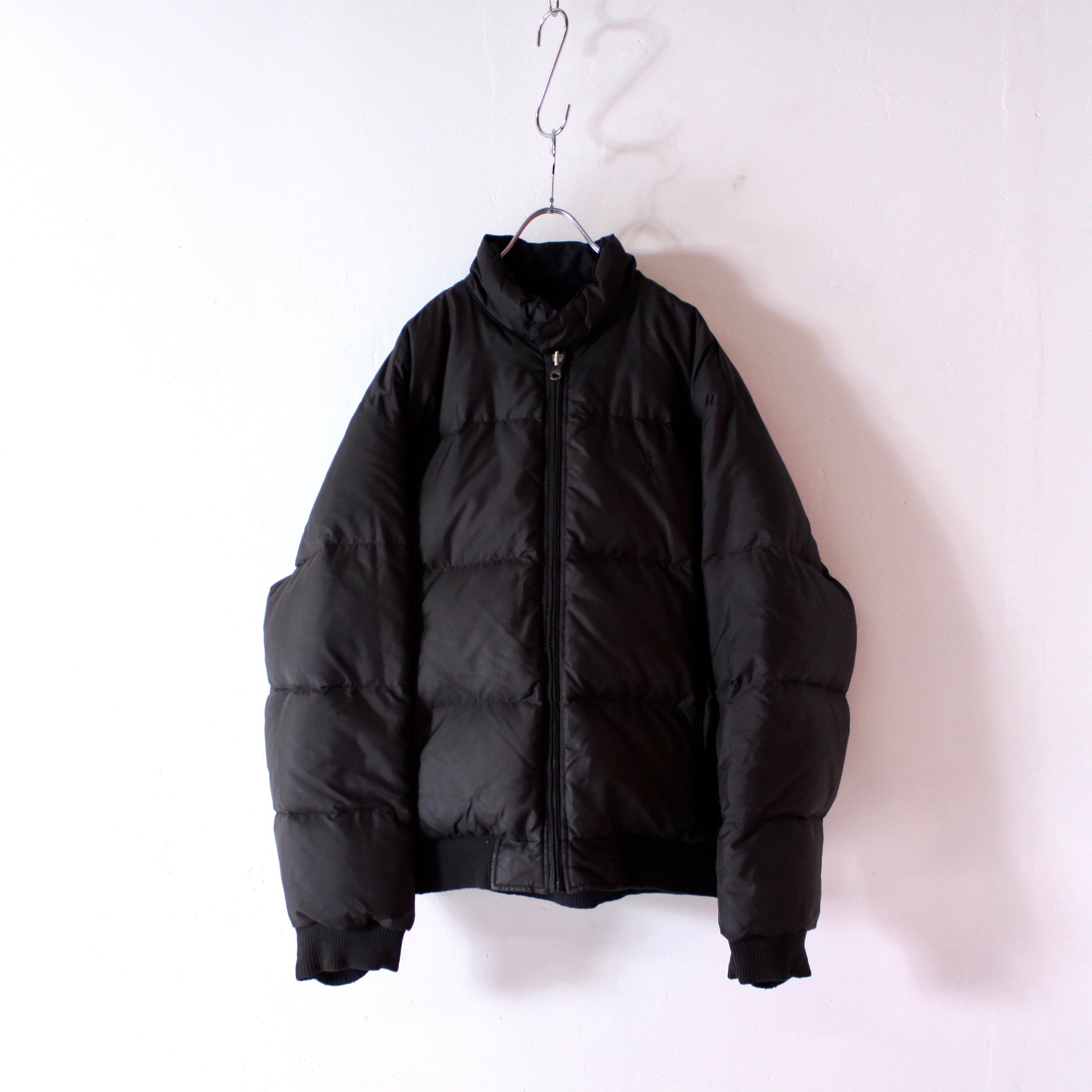 0797. 1990's Polo Ralph Lauren Reversible down jacket black × navy