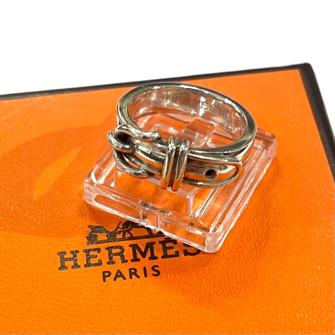 HERMÈS】【11号】エルメス名品。サンチュール リング SV925 ベルト