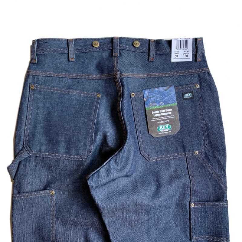 KEY INDUSTRIES / Double Front Denim Logger Dungaree (Denim) | BENCH