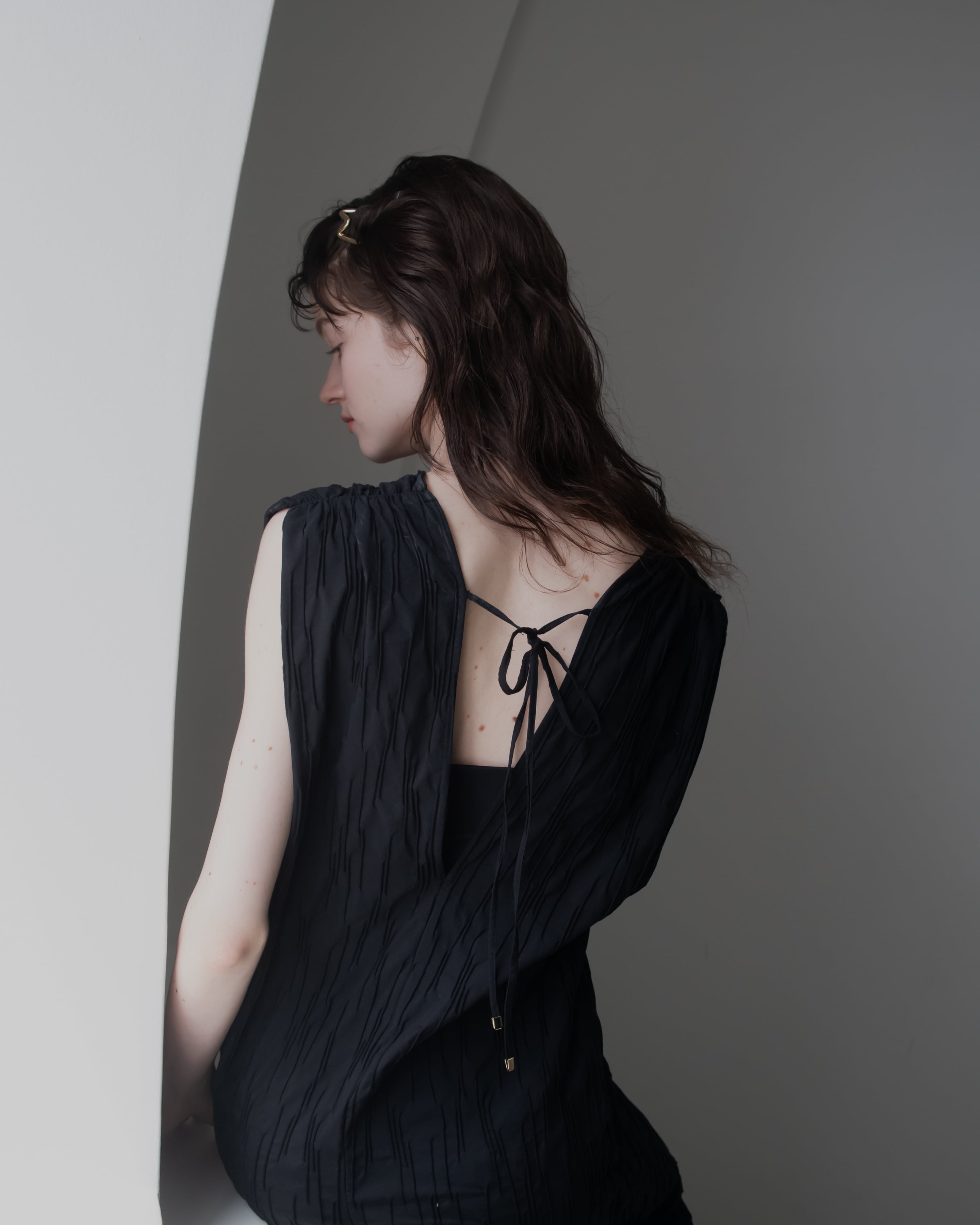 Sサイズ、pois、wave salopette、ブラック、黒 wave salopette 【予約商品】 | pois