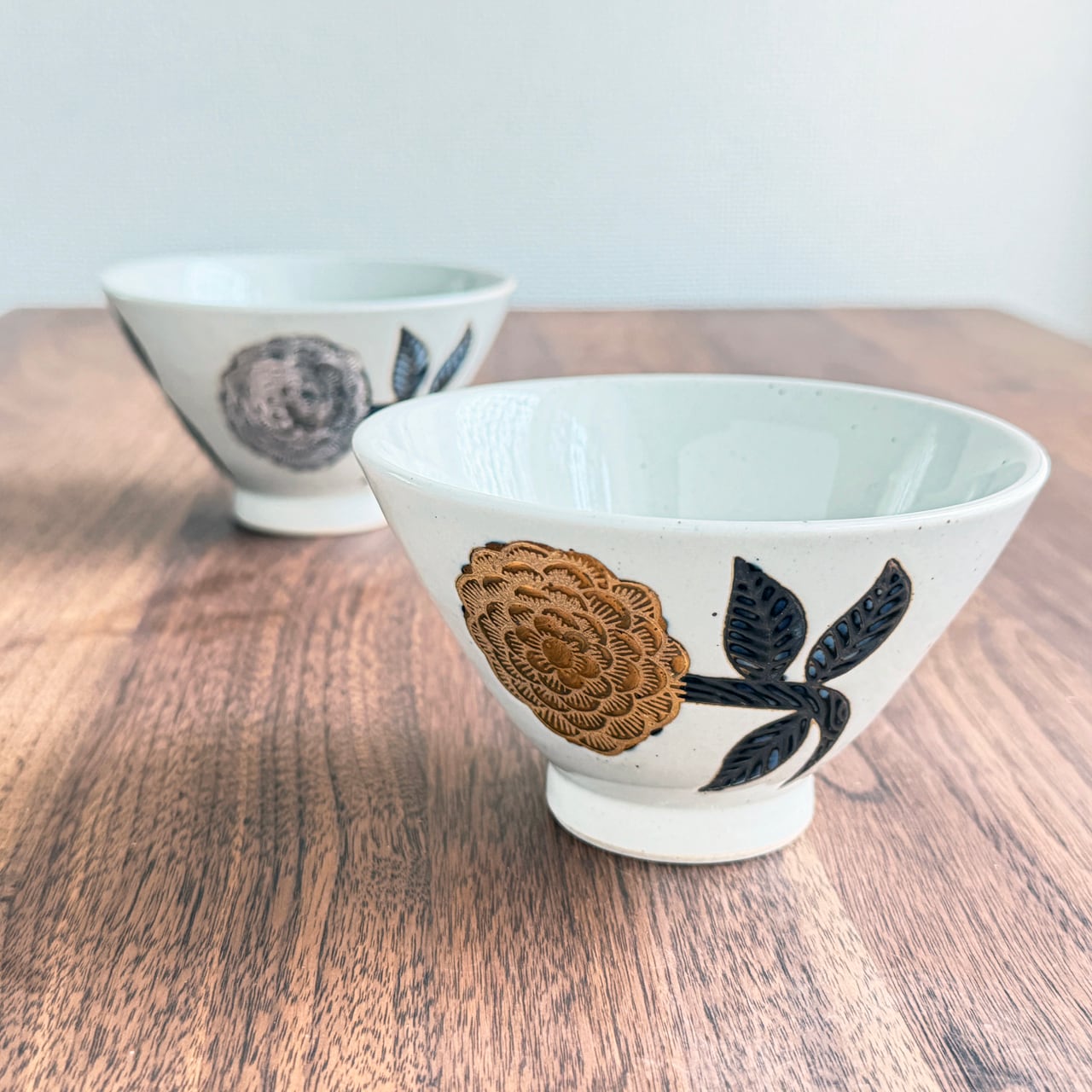 濃ダリア 飯碗（金・銀） 工房祥 ・菊祥陶器 波佐見焼 | にっこう生活