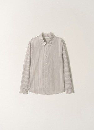 [NOTHING WRITTEN] Poplin stripe shirt (Gray, W) 正規品 韓国ブランド 韓国通販 韓国代行 韓国ファッション ナッシングリトゥン 日本 店舗