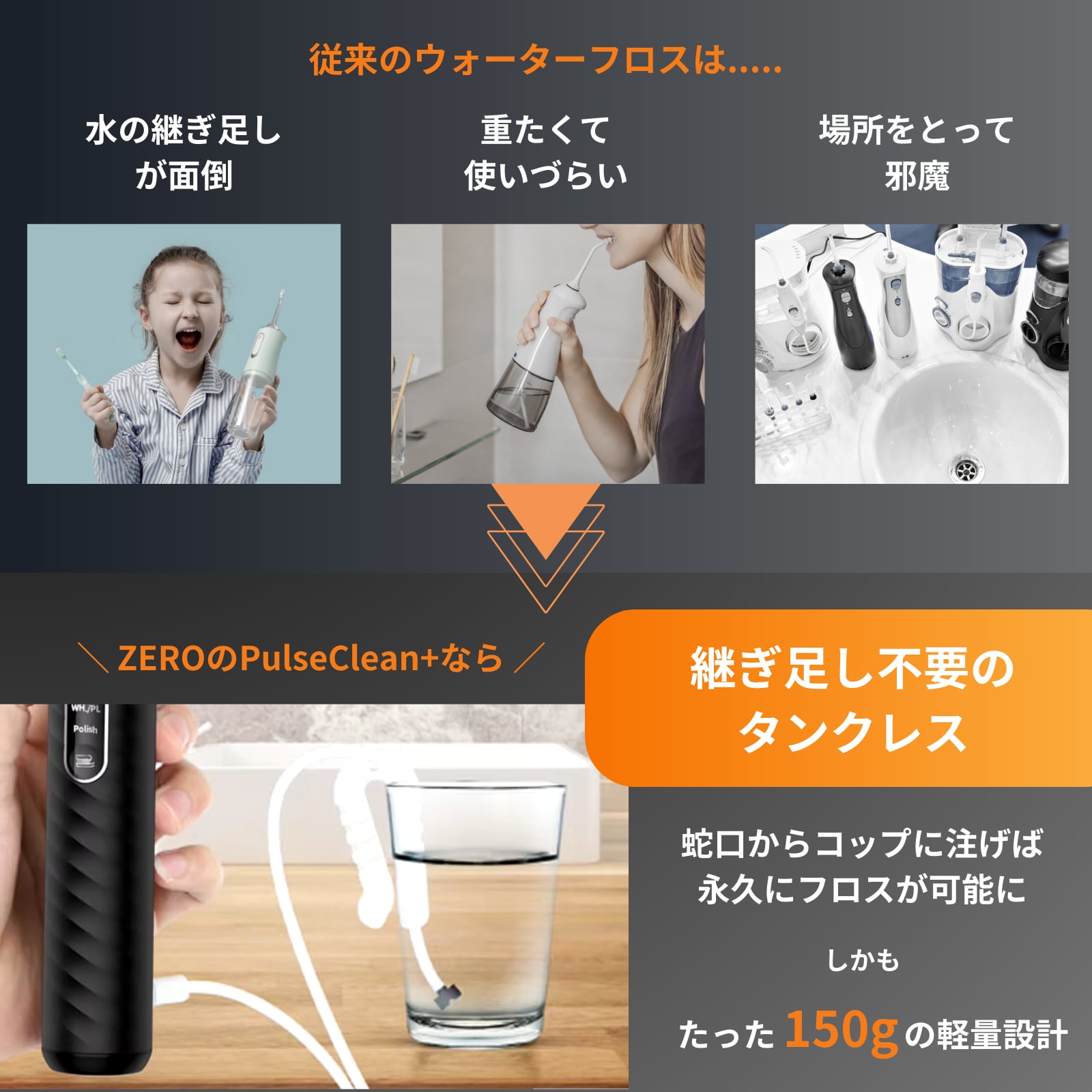 ZERO】2in1 音波式電動歯ブラシ&ジェットウォッシャー ZERO】2in1 音波式電動歯ブラシ&ジェットウォッシャー