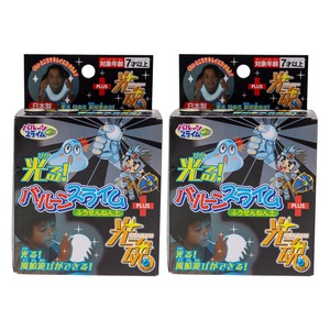 【在庫処分】トモダ(Tomoda) スライム セット 2個セット 蓄光 光る DIYねんど ねん土 ストロー付き slime スクイーズ 日本製 知育玩具 光るバルーンスライム ＋光魂(ひかりだま) 2P 770-01