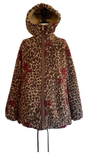 25AW】FUMIE TANAKA フミエタナカ / leopard boa food / ボアコート