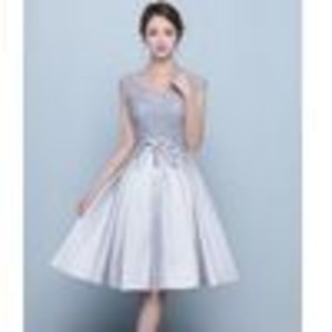 ★送料無料★9号（M)☆高級感ある光沢サテンドレス[OPN3992]