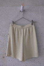 Gold knit shorts