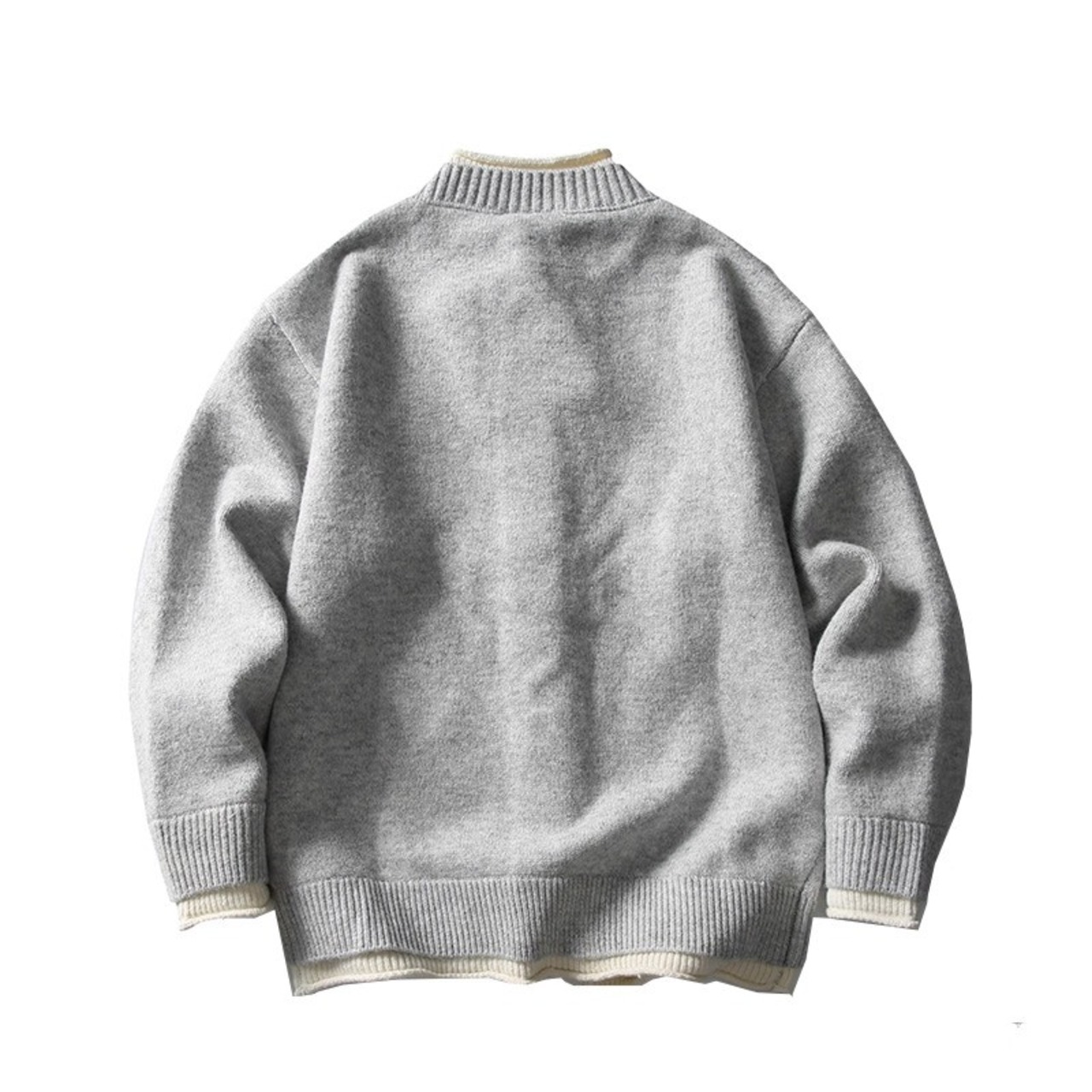 Long Sleeve Crew Neck Short Knit Cardigan ◇3color H0951