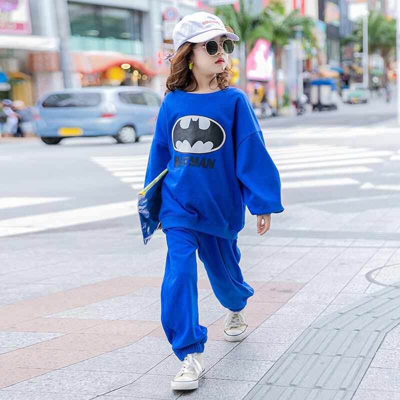 ガールズスーツ2021ビッグボーイ秋のスタイルのカジュアルファッションスポーツツーピーススーツの新しい春バージョン トレンディボーイ54574247149