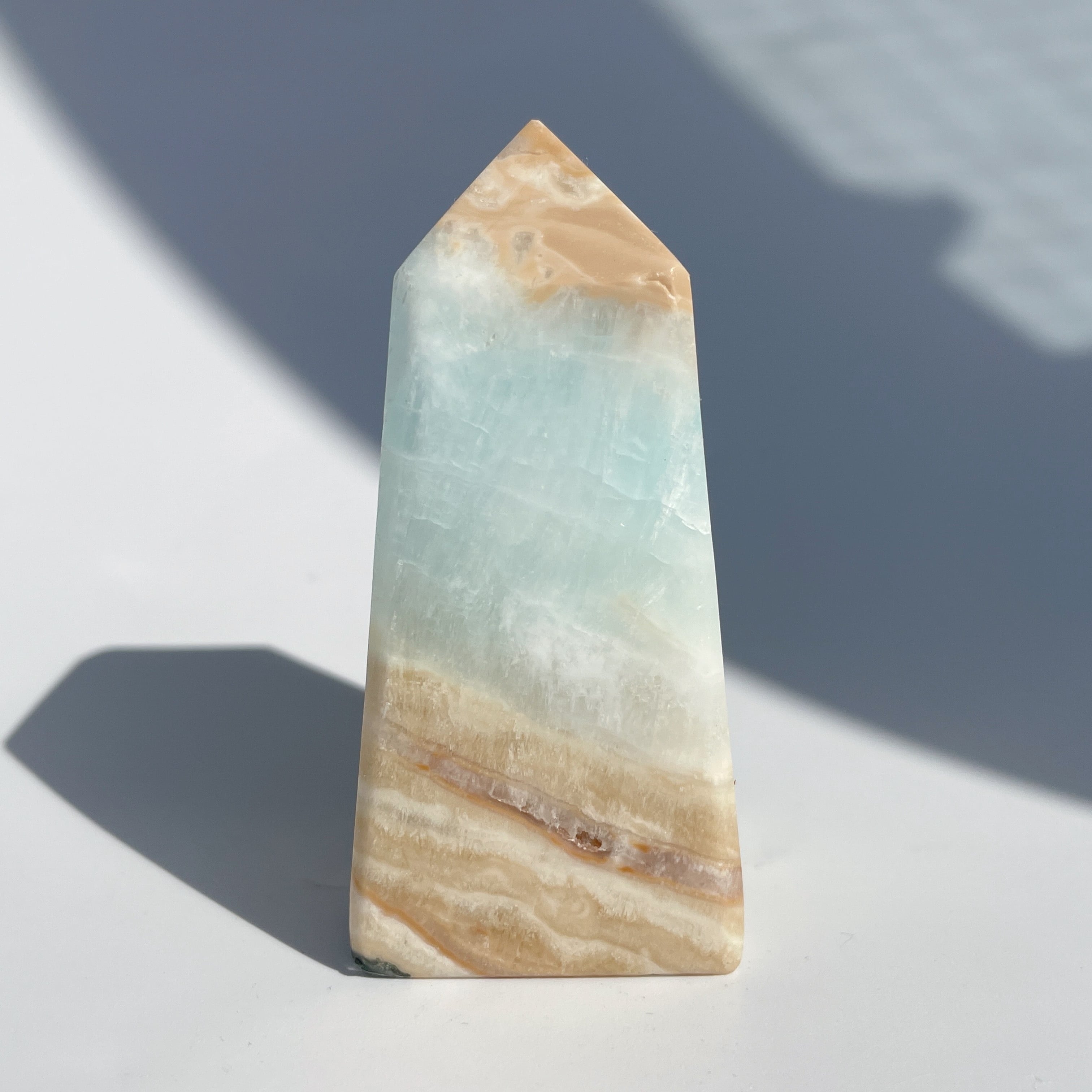 カリビアンブルーカルサイト タワー92◇ Caribbian Blue Calcite
