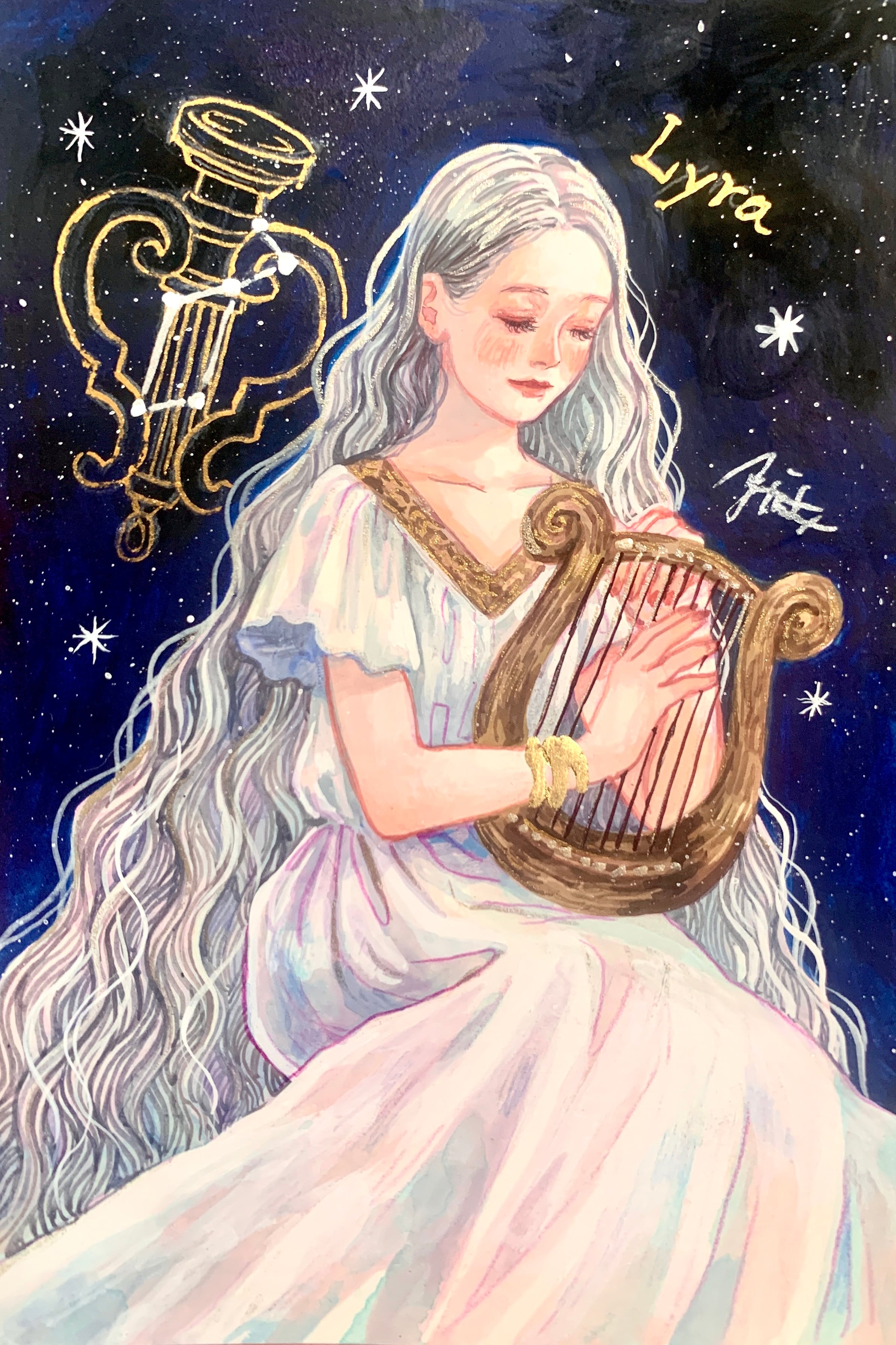 絵（原画） 原画『Lyra〜こと座〜』 | irohaayano