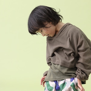 メッシュニットショートパーカー【Kids L (140-150)】【5122018B】