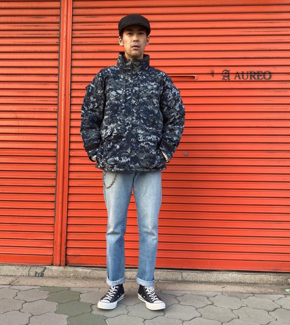 良品 00s 米軍実物 USN USNavy 海軍 ECWCS ブルー デジタル 迷彩 NWU  