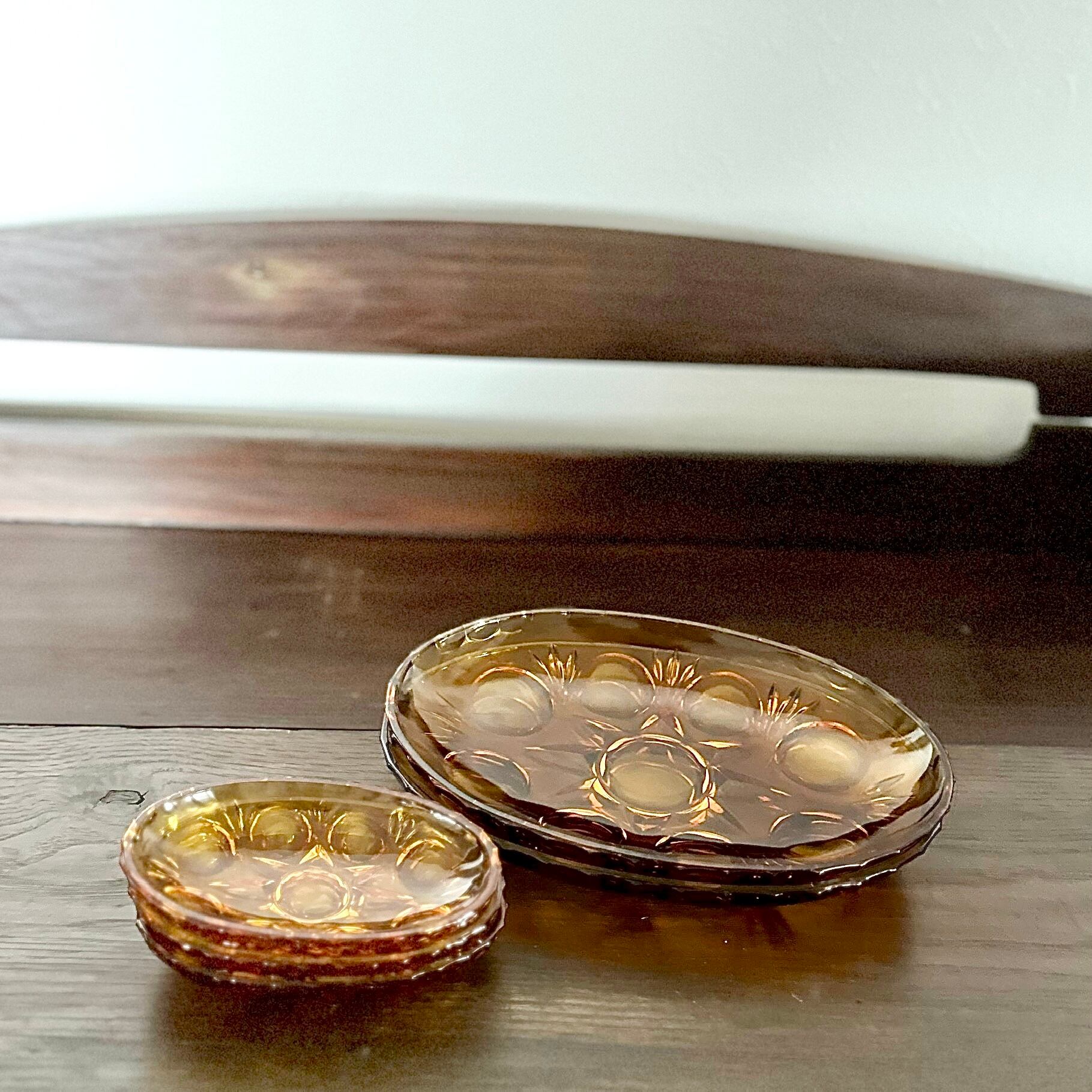 USED品 石塚硝子 アデリア ルック アンバー 小判皿（小）1P | full