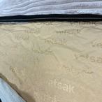 【美品】vetsak Medium フェットサック ミディアム プラチナ クッションソファ ビーズクッション ベージュ系【中古】【300サイズ】