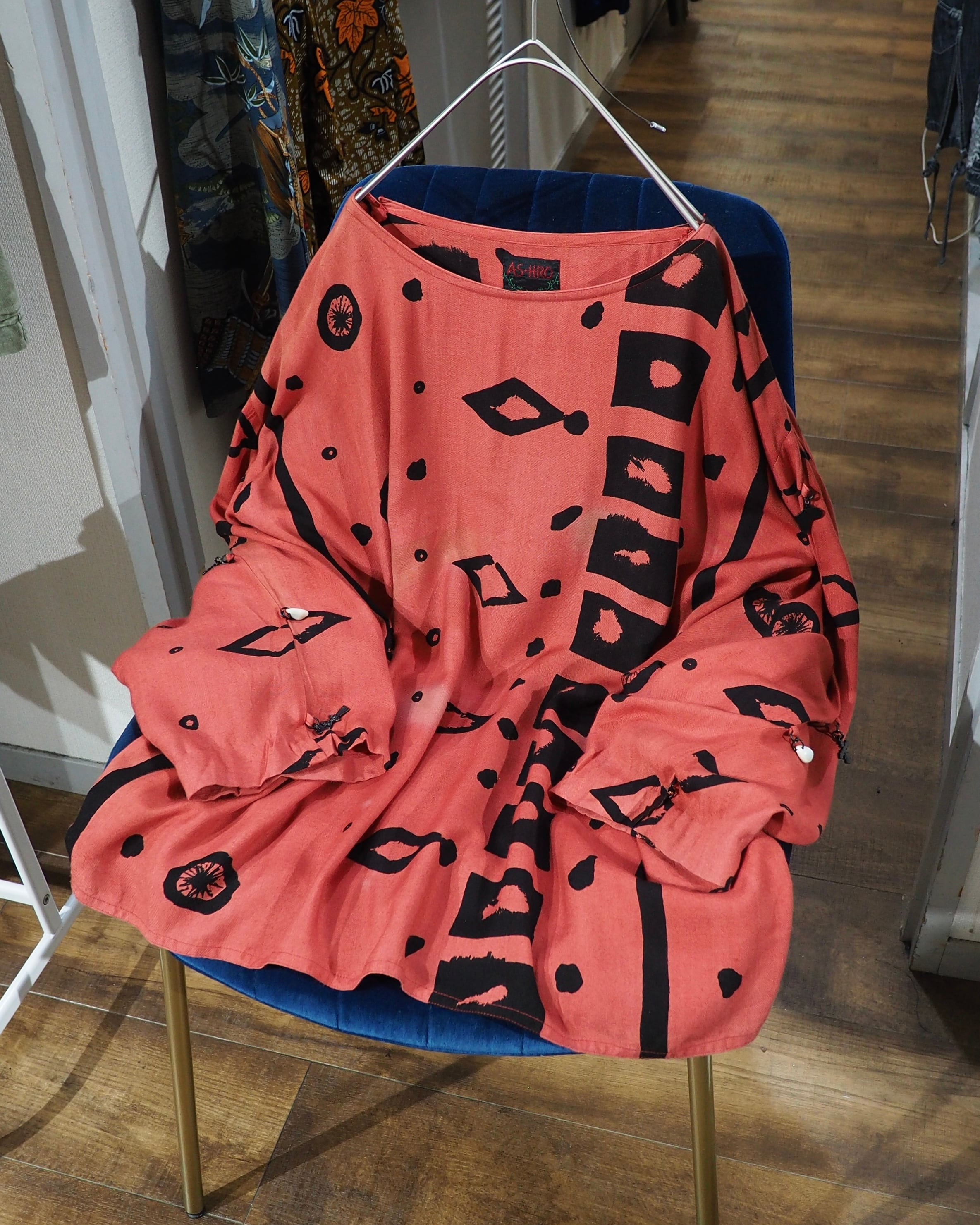 Poisonous Ethnic patterns × Charm custom vintage loose Dolman Sleeve Tee